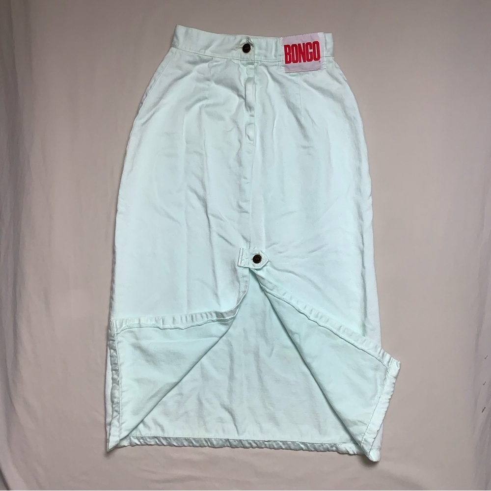 🆕 Vintage 80s Y2K 90s BONGO Mint Green Maxi Long Skirt Woman’s 9 Summer Retro
